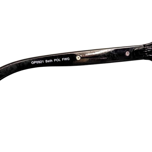 Foster Grant Beth Polarized Black  Sunglasses w Gunmetal & New Leather Case - Picture 11 of 12